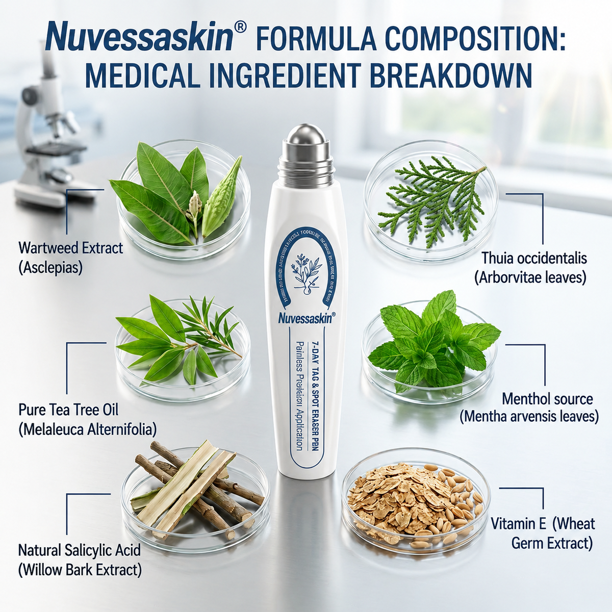 Nuvessaskin® 7-𝐷𝑎𝑦 𝗧𝐚𝐠 & 𝗦𝗽𝐨𝐭 𝐄𝐫𝒂𝒔𝒆𝒓(Zero Pain, Zero 𝐒𝐜𝐚𝒓𝒔 Rollerball) 👀
