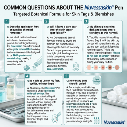 Nuvessaskin® 7-𝐷𝑎𝑦 𝗧𝐚𝐠 & 𝗦𝗽𝐨𝐭 𝐄𝐫𝒂𝒔𝒆𝒓(Zero Pain, Zero 𝐒𝐜𝐚𝒓𝒔 Rollerball) 👀